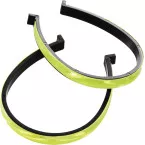 Wowow fluorescent yellow trouser clips pack of 2 pieces