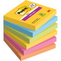 Post-it Super Sticky notes Carnival, 90 vel, ft 76 x 76 mm, 4 + 2 GRATIS