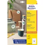 Avery Zweckform étiquettes rondes, diametre 80 mm, blanc, amovible, 60 étiquettes, 10 feuilles