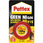 Pattex No More Nails Mounting Tape 1.5 m x 19 mm holds up to 120 kg in blister pack