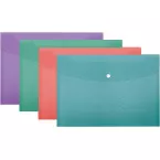 Esselte Colour'Breeze enveloppe projet A4, PP, assorti, paquet de 4 pièces