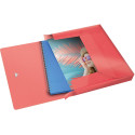 Esselte Colour'Breeze elastobox, ft A4, 2,5 cm, koraal