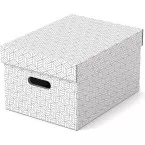 Esselte Home opbergdoos,  ft 26,5 x 36,5 x 20,5 cm, wit, pak van 3 stuks