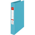Esselte Colour'Breeze classeur à anneaux, 2 anneaux, PP, ft A4, avec farde rigide, bleu