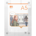 Nobo Premium Plus tableau d'affichage acrylique, montage mural, ft A5