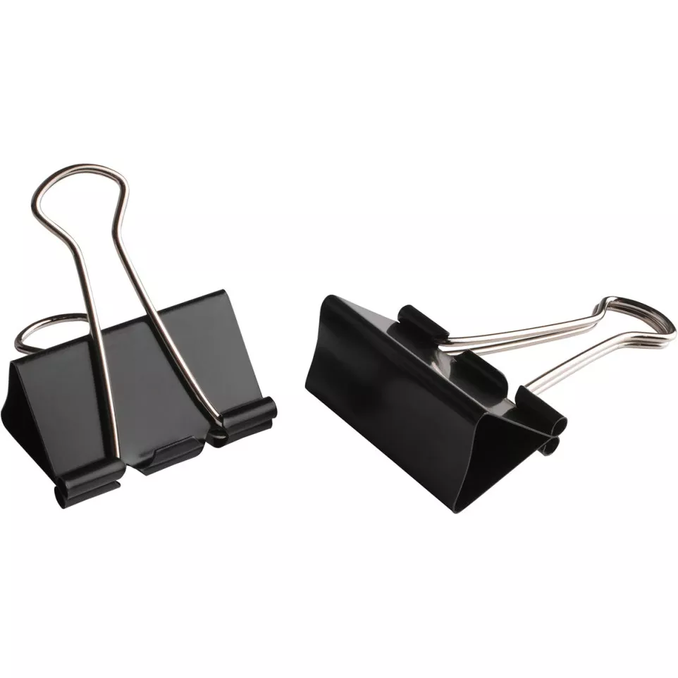 41 mm Foldback Clips Black Box of 12...