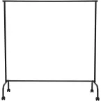 MAUL Mobile Cloakroom Limbo, height 156 x width 151(220) x depth 50 cm, with 4 braked wheels, 30 kg, black RAL9004