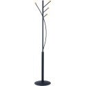 MAUL Porte-manteaux Aura, hauteur 180cm, 4 patéres, noir RAL9004
