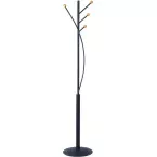 MAUL Porte-manteaux Aura, hauteur 180cm, 4 patéres, noir RAL9004