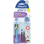 Pelikan Griffix Ink Pen Right-Handed Blue-Green Blister Pack