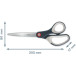 Leitz Cosy right-handed scissors 20.5 cm sharp tip stainless steel grey 1 pc blister pack