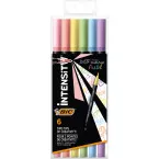 Bic feutre Intensity Dual tip, étui cartonné de 6 pièces, pastel