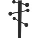 Unilux portemanteau Access, hauteur 175 cm, 6 patères, avec porte-parapluies, noir
