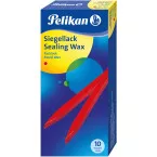Pelikan cire à cacheter 60/10, boite de 10 pièces, rouge