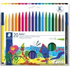 Staedtler Viltstift Noris 326, 20 feutres en pochette étui cartonné