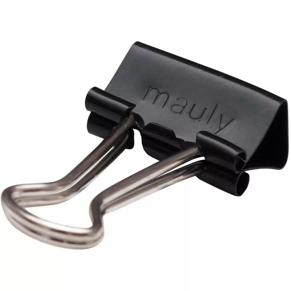 MAUL binder clips 13 mm pack of 12 black