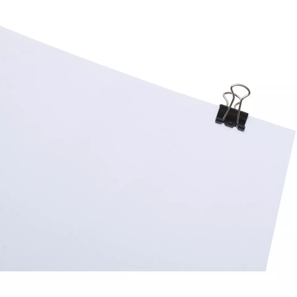 MAUL binder clips 13 mm pack of 12 black