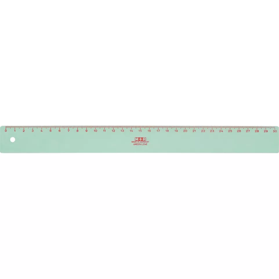 M+R Green Line ruler, 30 cm