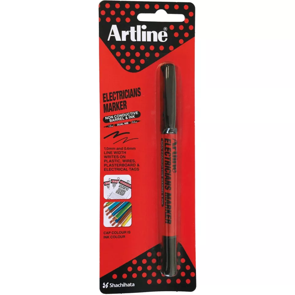 Artline marqueur Electricians, noir