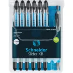 Schneider Slider Basic Ballpoint Pen Extra Broad Black Box of 6 Plus 1 Free