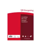 Pergamy letter writing pad 60 gsm A4 100 sheets 5 mm grid