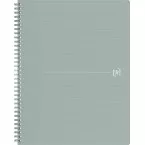 Oxford Origin Spiral Notebook, A4+ Size, 140 Pages, 5mm Grid, Grey