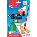 Maped Color'Peps Duo Colored Pencils Blister Pack of 18