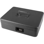 Pavo geldkoffer 12 inch met 3-dlig cijferslot, donkergrijs