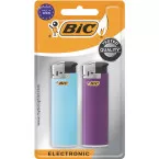 BIC Maxi Electronic Lighters Assorted Colors Pack of 2