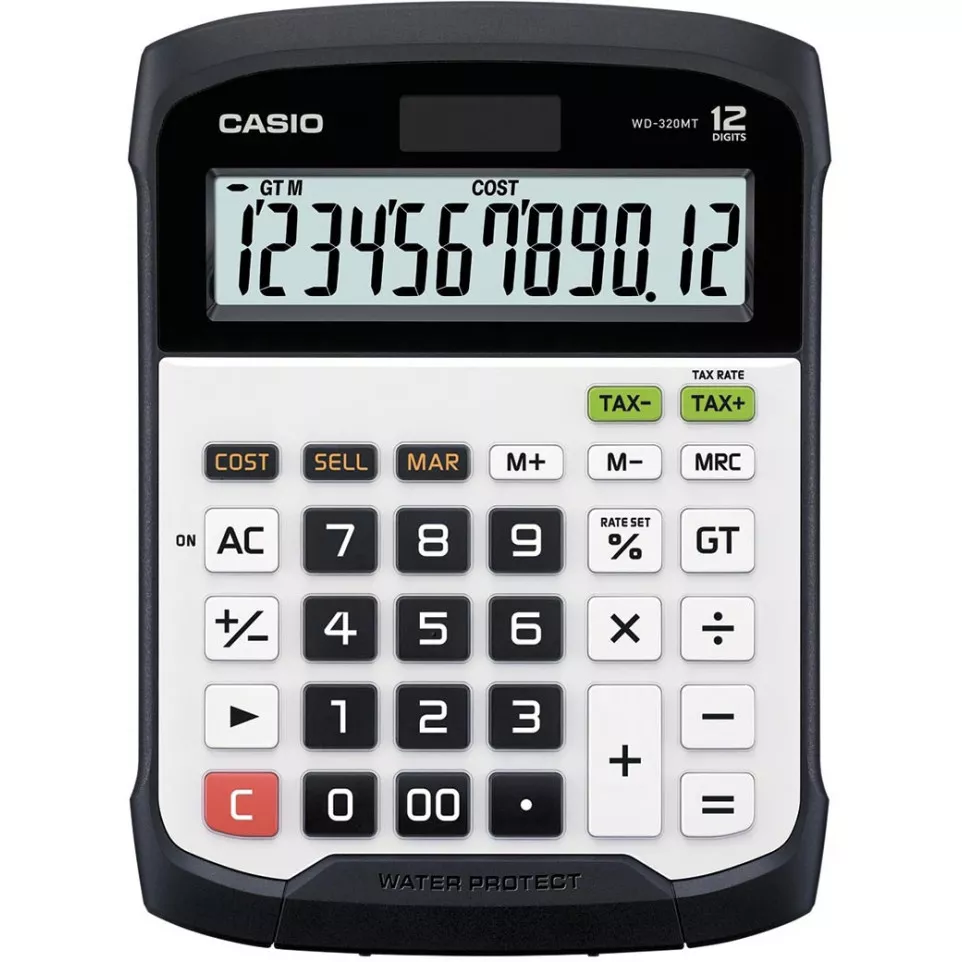 Casio 12-Digit Water-Resistant...