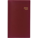 Brepols Interplan Seta Pocket Diary, Bordeaux, 2026