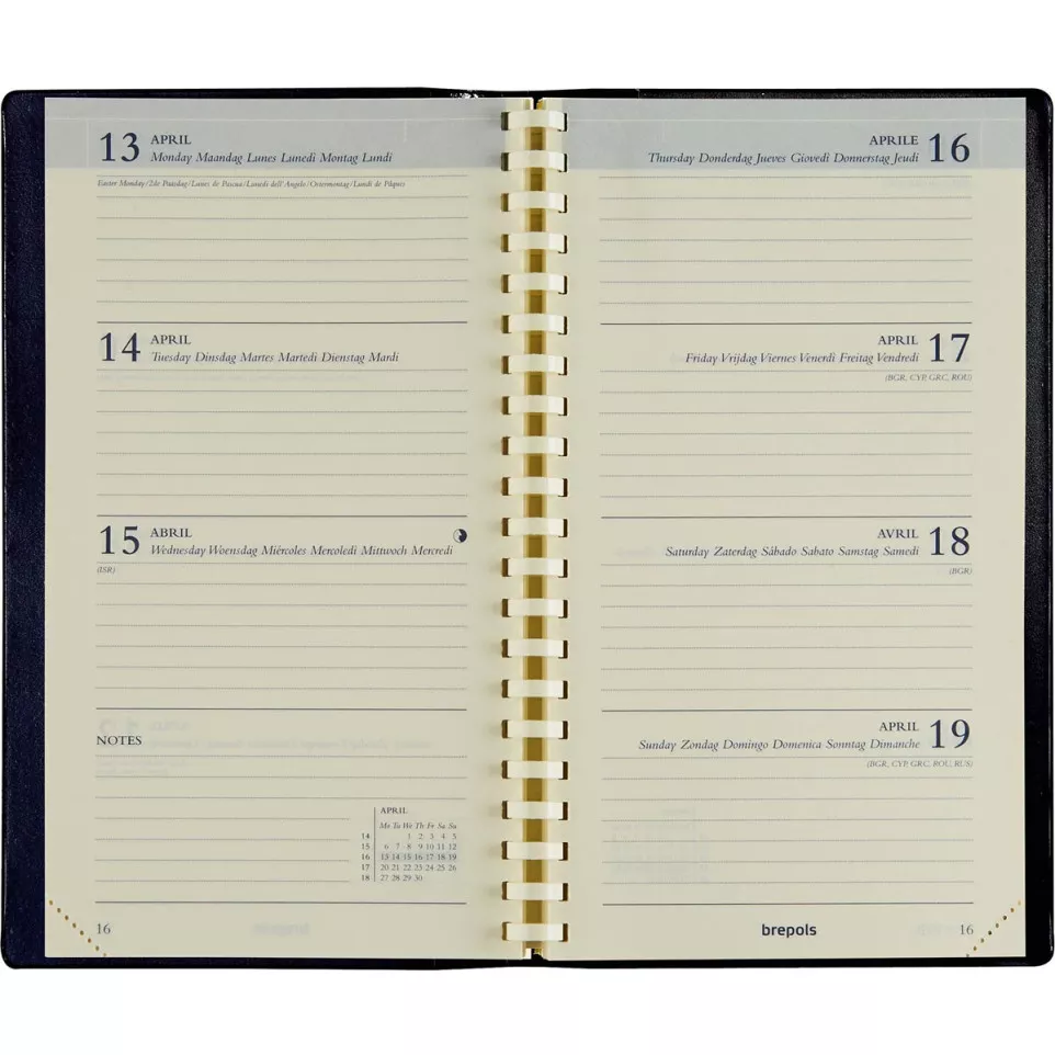 Brepols Interplan Seta Pocket Diary,...