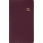 Brepols Notaplan Seta Pocket Diary, Bordeaux, 2026