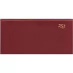 Brepols Breprint Lima Pocket Diary 6 Languages Burgundy 2025-2026