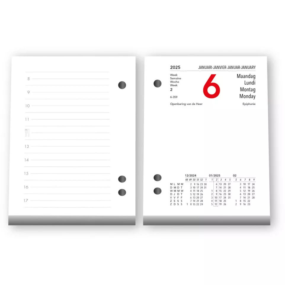 Aurora Tear-off Daily Calendar 2026