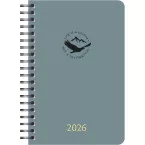 Aurora Daily Desk Planner 2026, 32W, PP Cover, 500 Micron, Assorted Colors