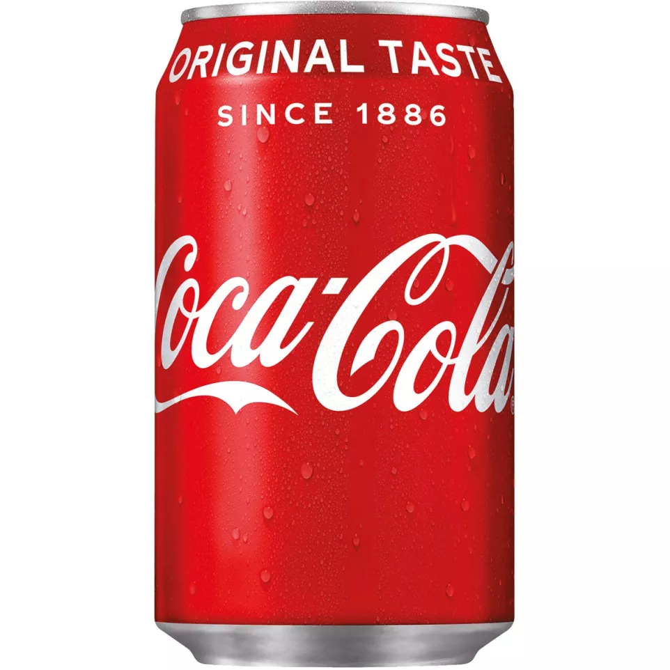 Coca-Cola frisdrank, fat blik van 33...