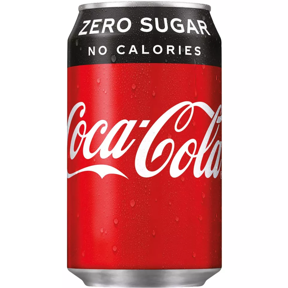 Coca-Cola Zero frisdrank, fat blik...