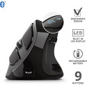 Trust souris ergonomique sans fil rechargeable Voxx, noir