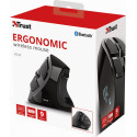 Trust souris ergonomique sans fil rechargeable Voxx, noir