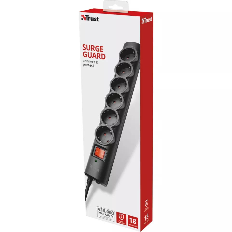 Trust Surge Guard multiprise, 6...