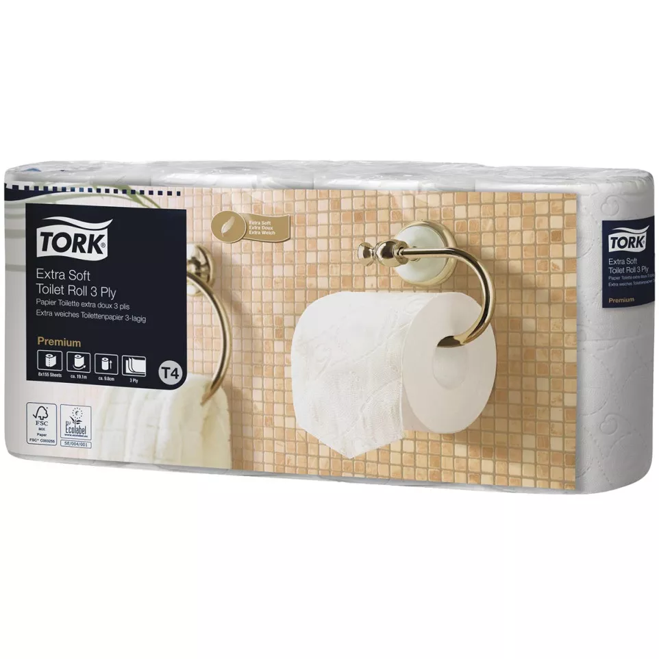 Tork Toiletpapier Extra Soft 3-laags,...