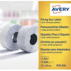 Avery YPLP1226 étiquettes pour étiqueteuse permanent, ft 12 x 26 mm, 15 000 étiquettes, jaune