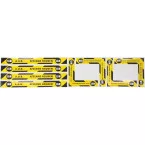 Sticker set afzetting werkplek, tekst: a.u.b. 1,5 m afstand houden