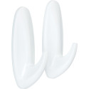 Command Medium Water-Resistant Hooks, White, 1.4 kg Capacity, Pack of 2
