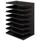 V-part 8-Tier Black File Sorter