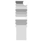 Nobo fiches T indice 2, ft 85 x 60 mm, blanc