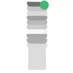 Nobo T-planbordkaarten index 1,5, ft 53 x 45 mm, groen