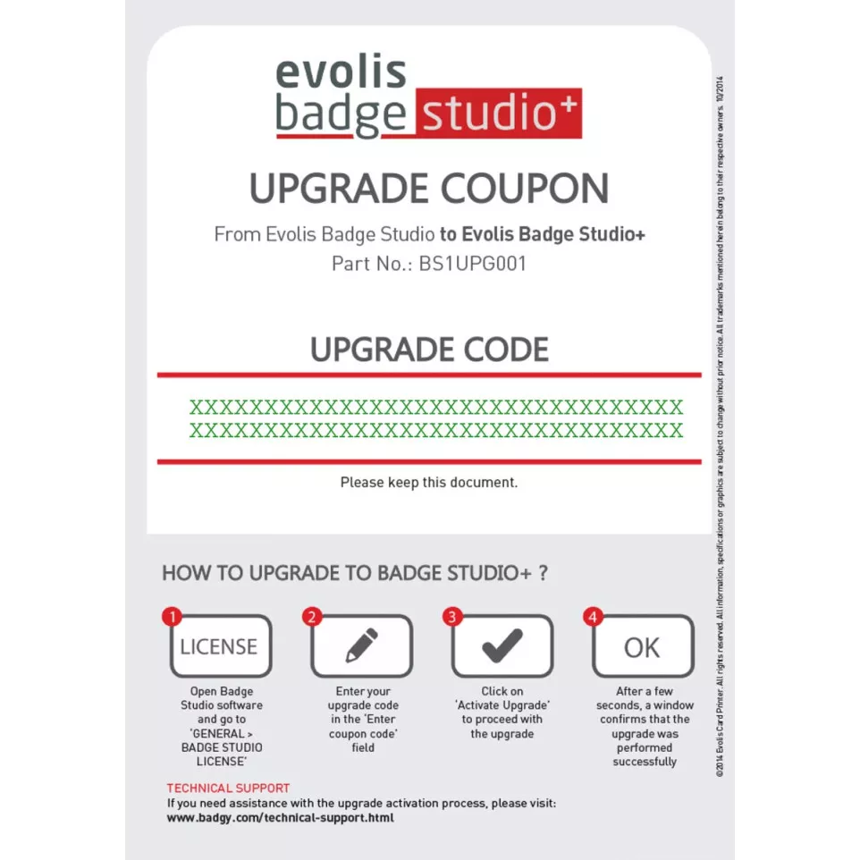 Evolis Badgy Electronic Upgrade