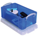 Really Useful Box boîte de rangement 9 l, bleu transparent